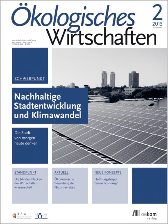 Cover: Nachhaltige Stadtentwicklung und Klimawandel