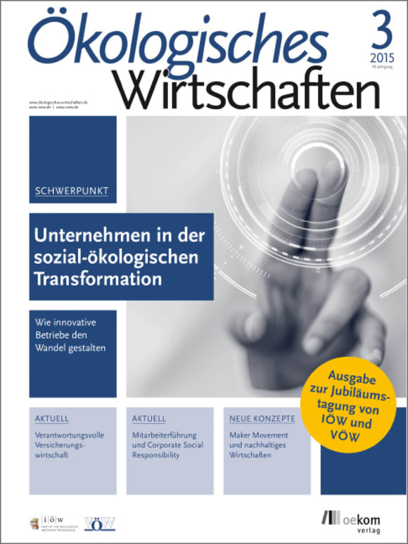 Cover: Unternehmen in der sozial-ökologischen Transformation