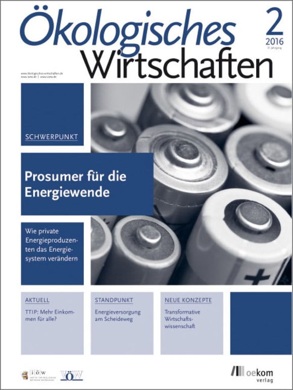 Cover: Prosumer für die Energiewende