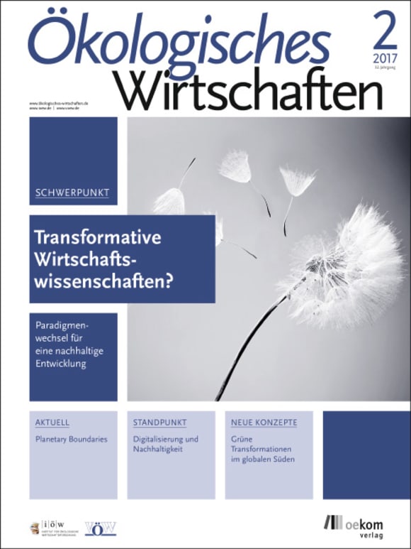 Cover: Transformative Wirtschaftswissenschaften?
