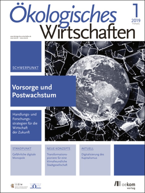 Cover: Vorsorge und Postwachstum
