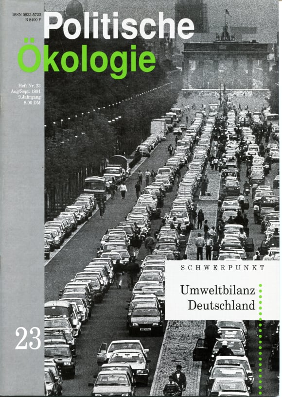 Cover: Umweltbilanz Deutschland