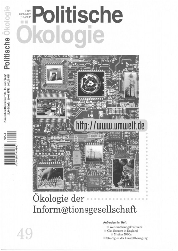 Cover: Ökologie der Informationsgesellschaft