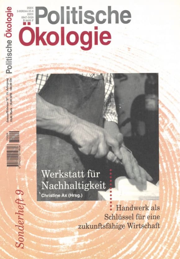 Cover: Werkstatt für Nachhaltigkeit