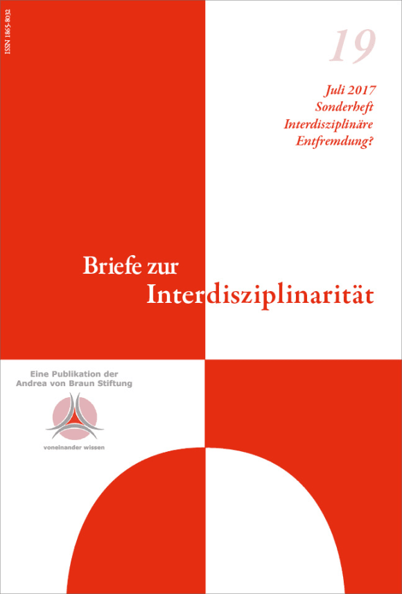 Cover: Interdisziplinäre Entfremdung?