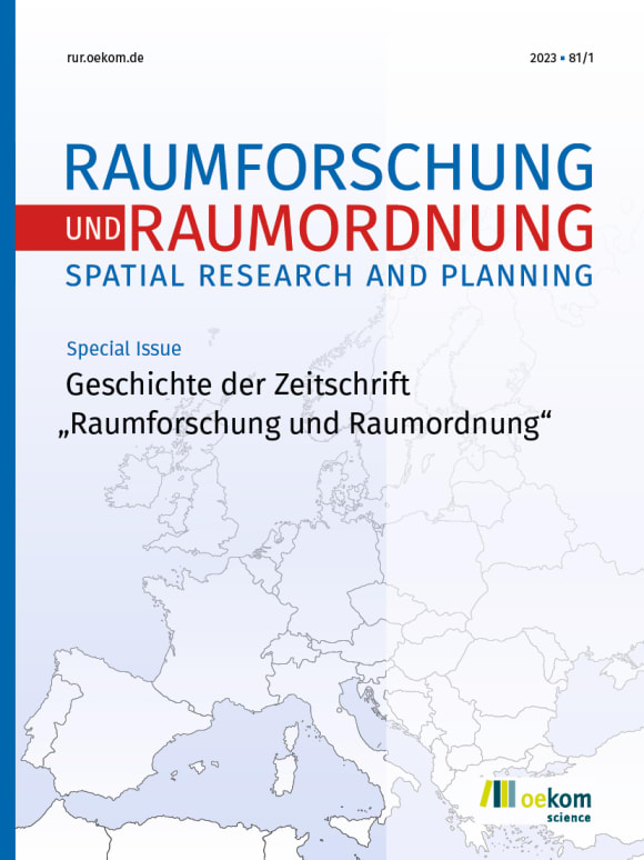 Cover: Geschichte der Zeitschrift »Raumforschung und Raumordnung«