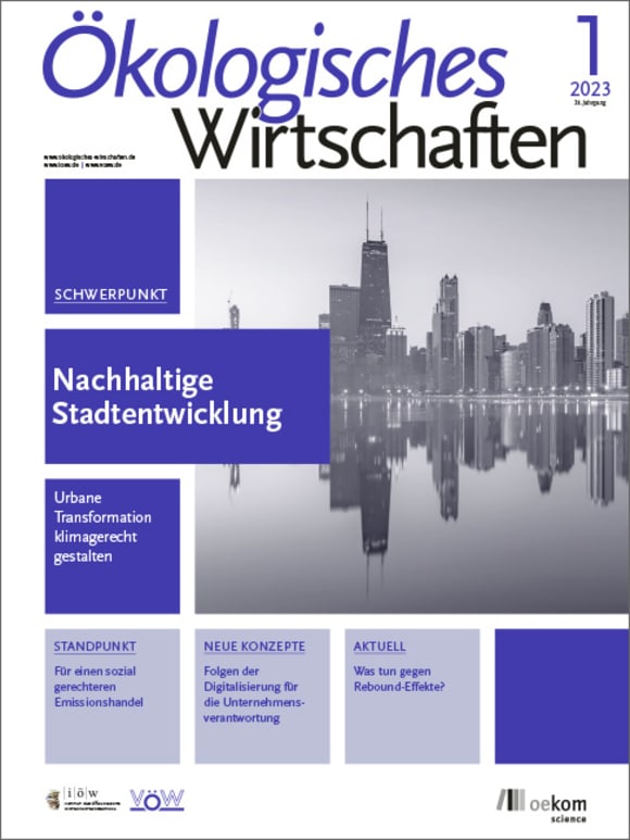 Cover: Nachhaltige Stadtentwicklung