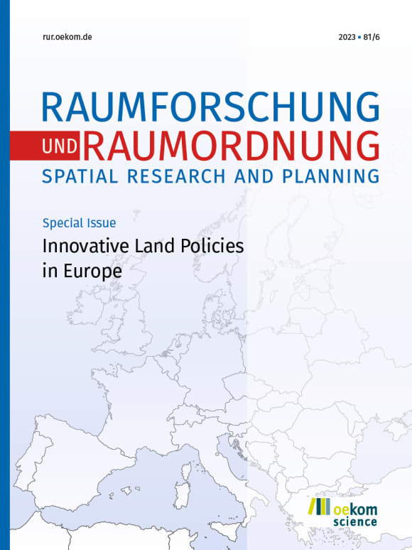 Cover: Innovative Land Policies in Europe