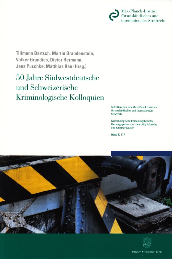 Cover 50 Jahre Südwestdeutsche und Schweizerische Kriminologische Kolloquien