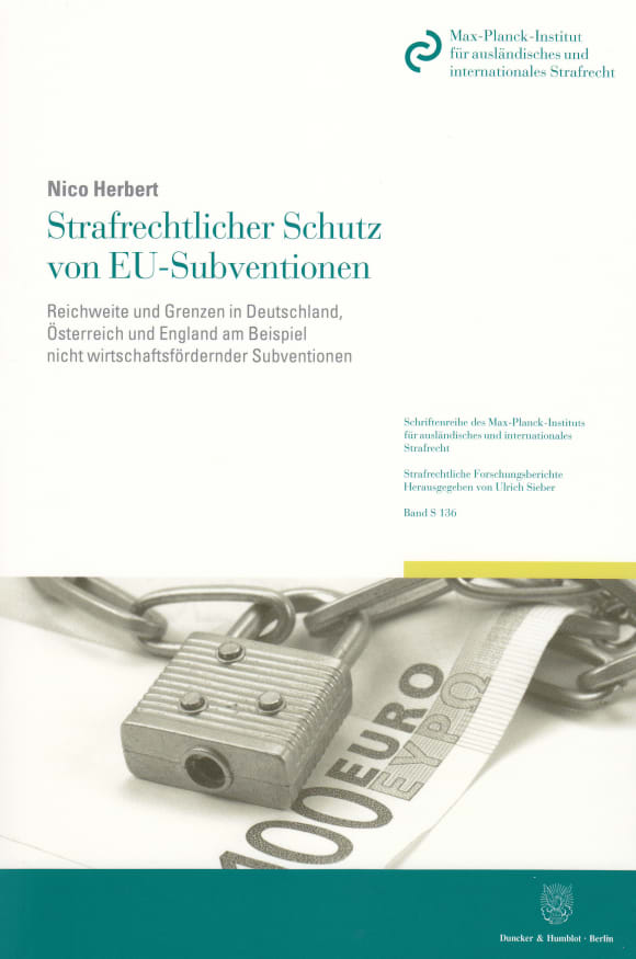 Cover Strafrechtlicher Schutz von EU-Subventionen