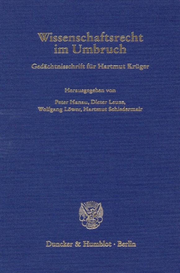 Cover Wissenschaftsrecht im Umbruch