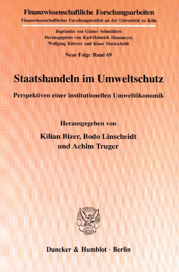 Cover Staatshandeln im Umweltschutz