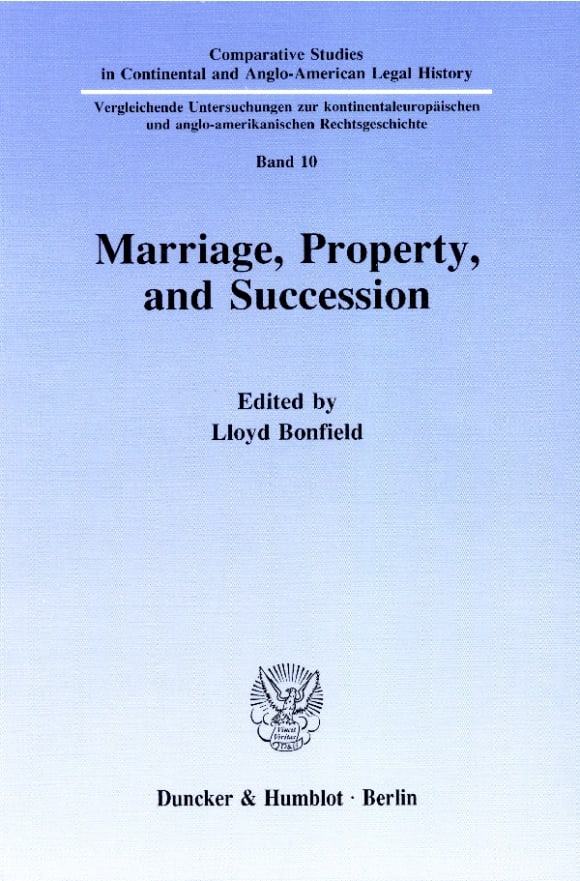 Cover Marriage, Property and Succession