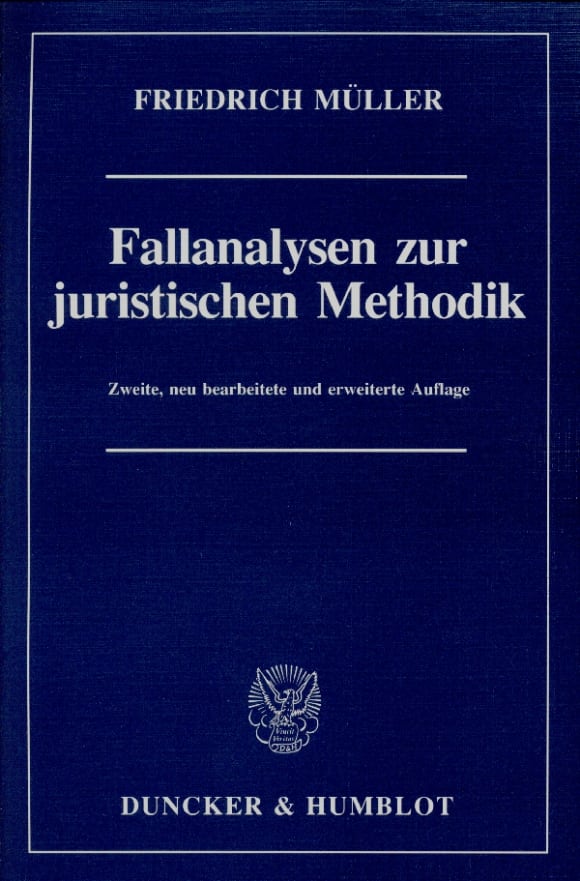 Cover Fallanalysen zur juristischen Methodik