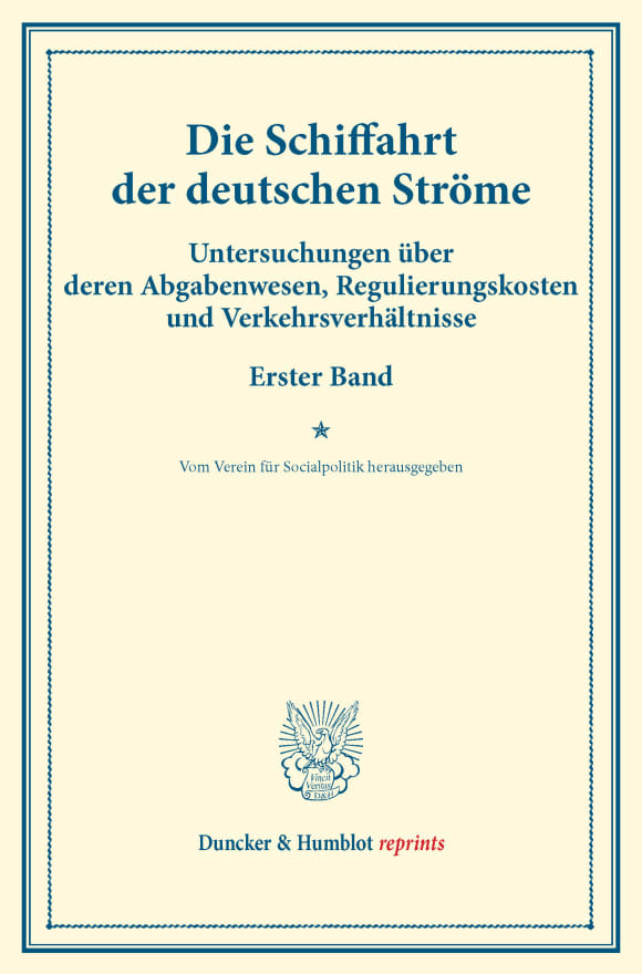 Cover Die Schiffahrt der deutschen Ströme