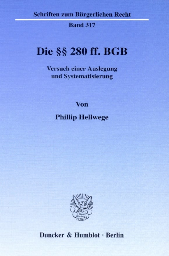 Cover Die §§ 280 ff. BGB