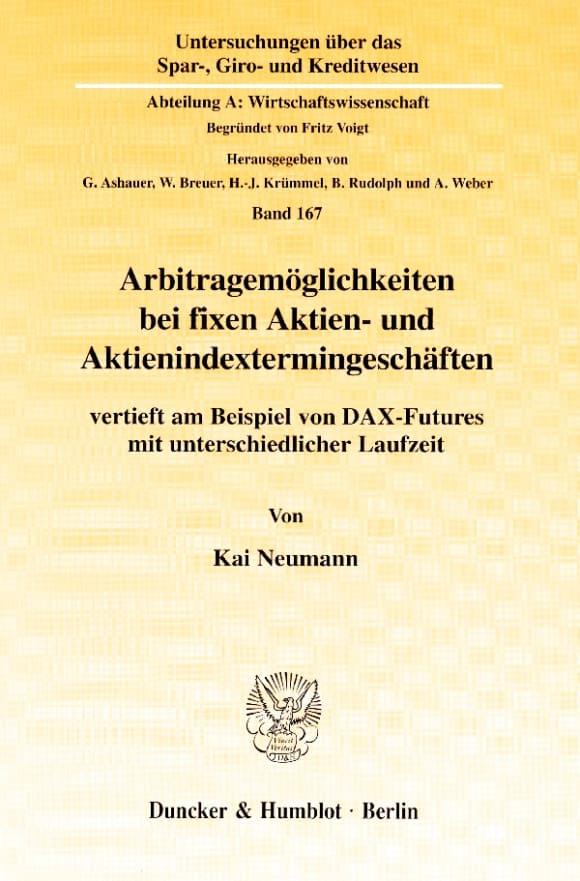 Cover Arbitragemöglichkeiten bei fixen Aktien- und Aktienindextermingeschäften