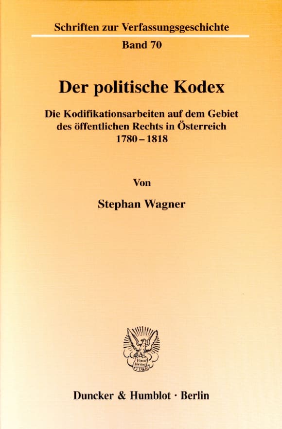 Cover Der politische Kodex