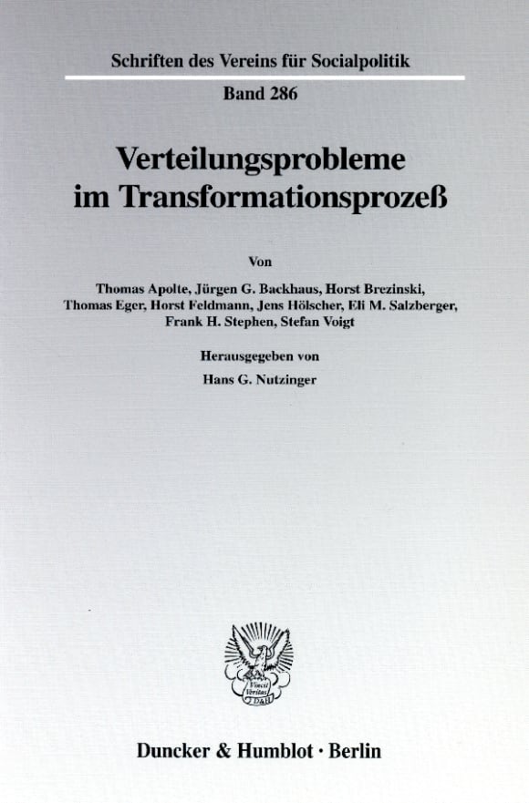 Cover Verteilungsprobleme im Transformationsprozeß