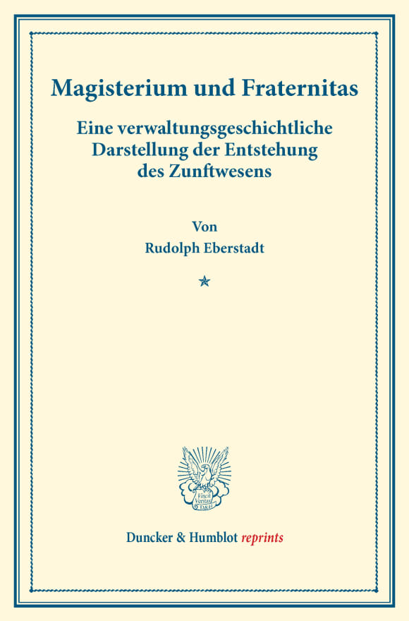 Cover Magisterium und Fraternitas