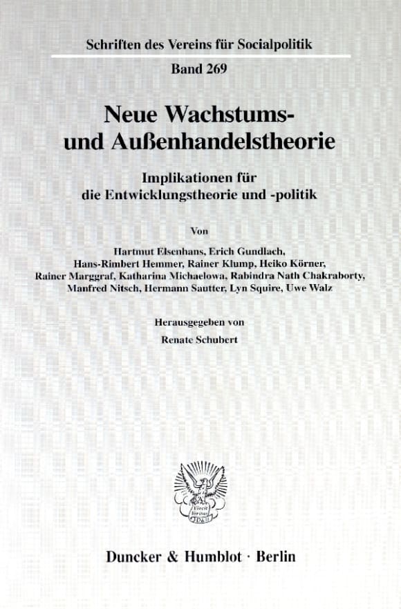 Cover Neue Wachstums- und Außenhandelstheorie