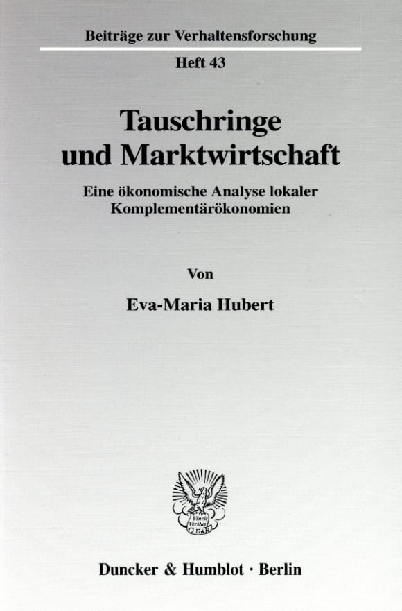 Cover Beiträge zur Verhaltensforschung (BVF)