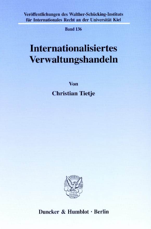 Cover Internationalisiertes Verwaltungshandeln