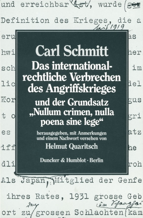 Cover Das internationalrechtliche Verbrechen des Angriffskrieges und der Grundsatz »Nullum crimen, nulla poena sine lege«