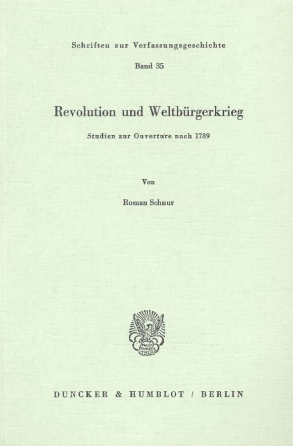 Cover Revolution und Weltbürgerkrieg