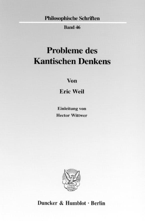 Cover Probleme des Kantischen Denkens