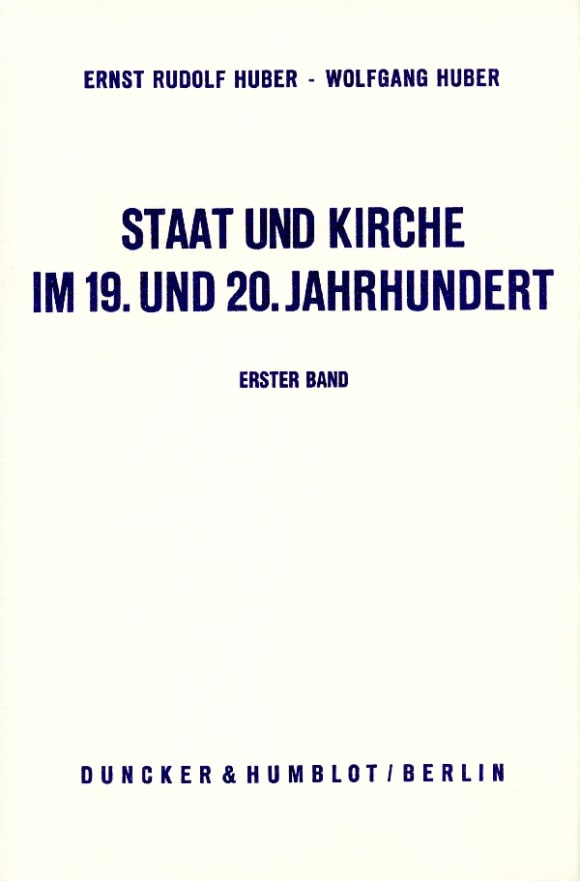 Cover Staat und Kirche im 19. und 20. Jahrhundert