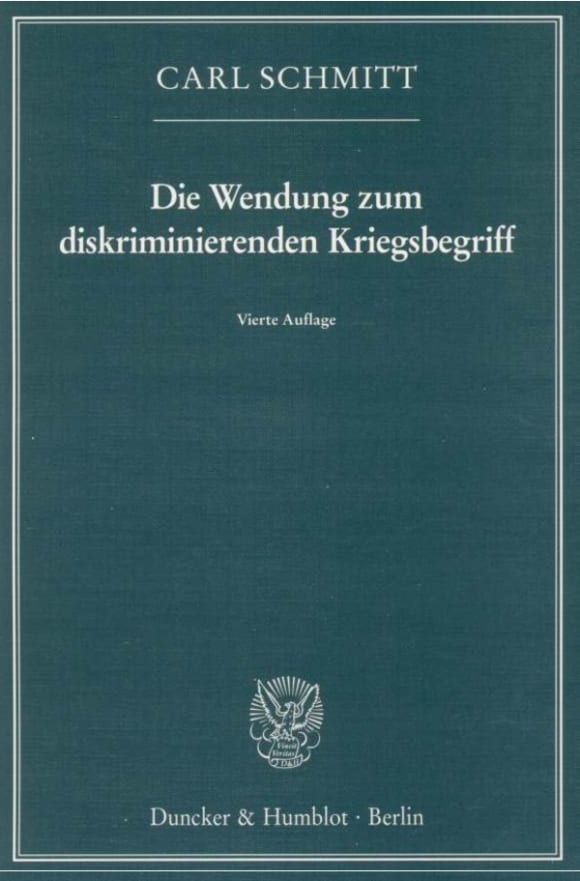 Cover Die Wendung zum diskriminierenden Kriegsbegriff