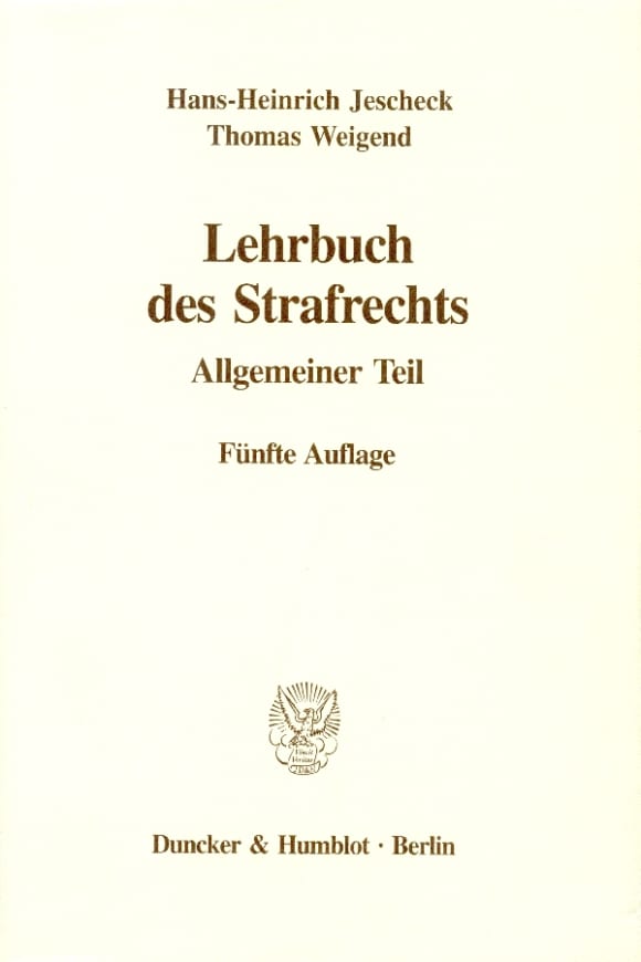 Cover Lehrbuch des Strafrechts