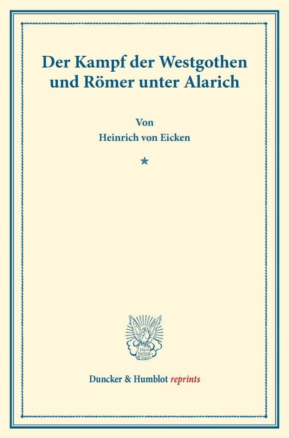 Cover Der Kampf der Westgothen und Römer unter Alarich