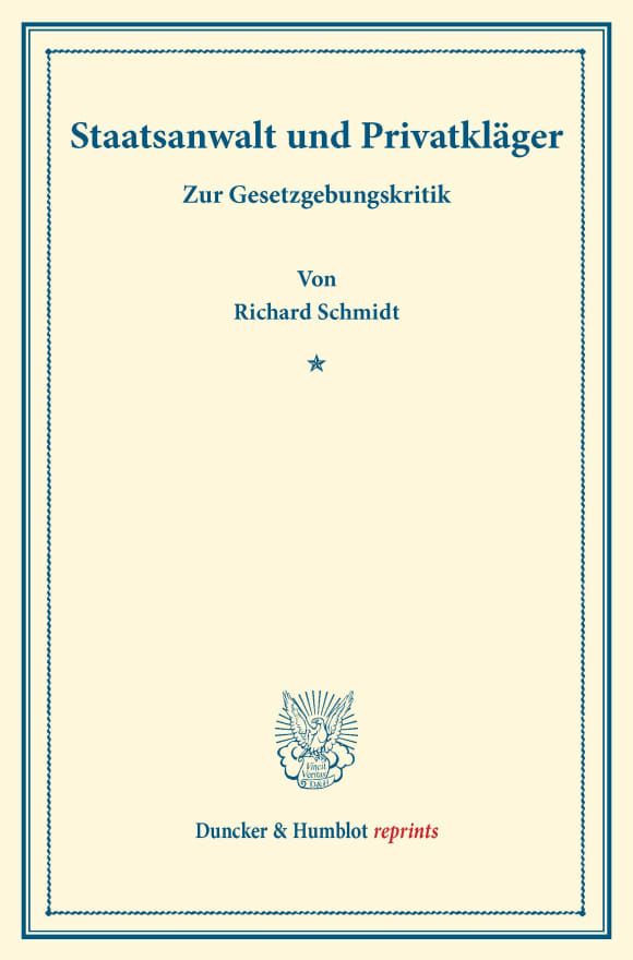 Cover Staatsanwalt und Privatkläger