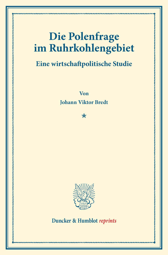 Cover Die Polenfrage im Ruhrkohlengebiet