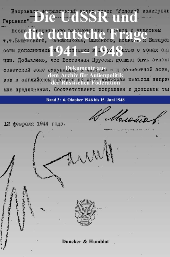 Cover Die UdSSR und die deutsche Frage 1941–1948