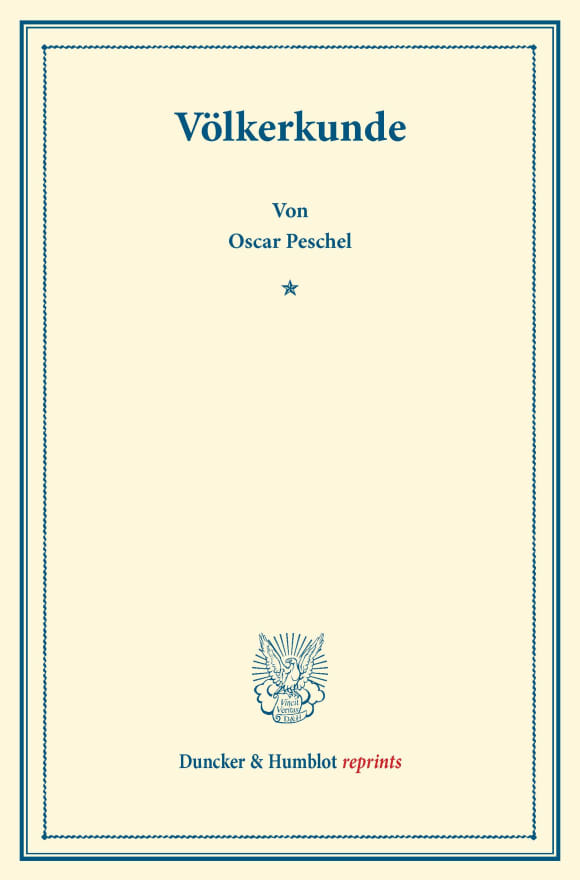 Cover Völkerkunde