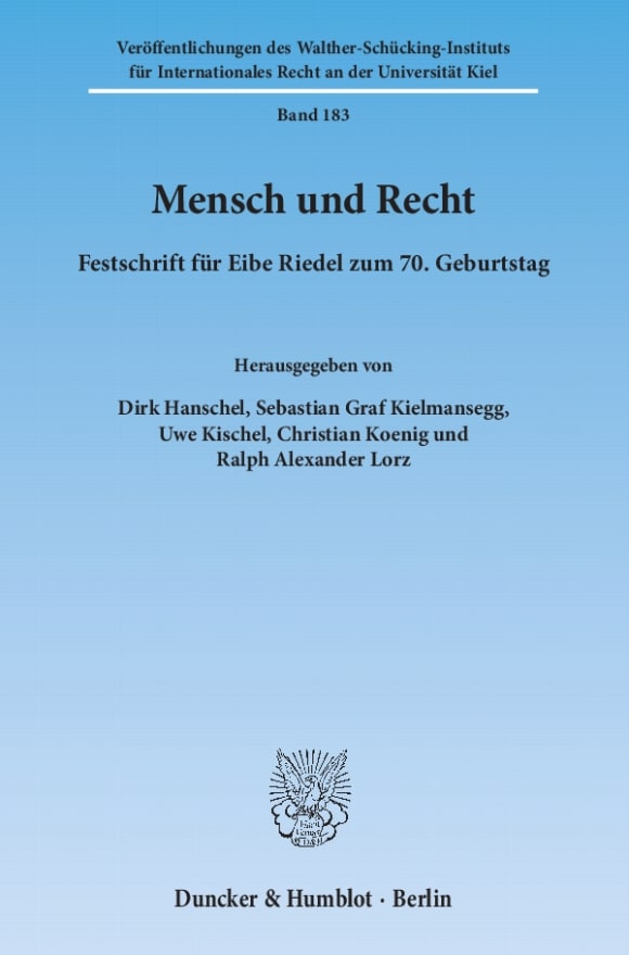 Cover Mensch und Recht