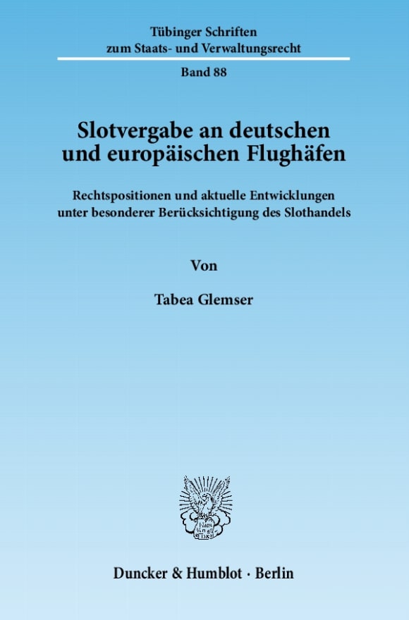 Tübinger Schriften zum Staats- und Verwaltungsrecht (TSSV), Schriftenreihe