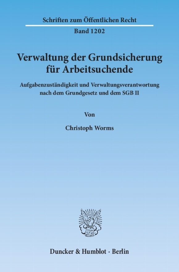 Cover Verwaltung der Grundsicherung für Arbeitsuchende