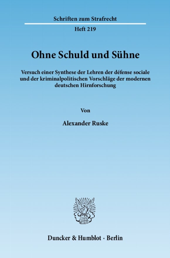 Cover Ohne Schuld und Sühne