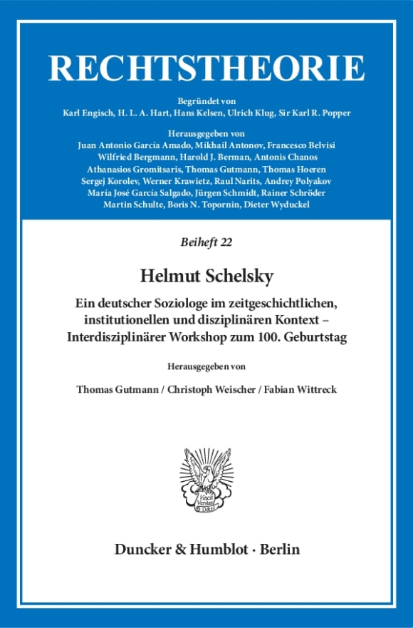 Cover Helmut Schelsky