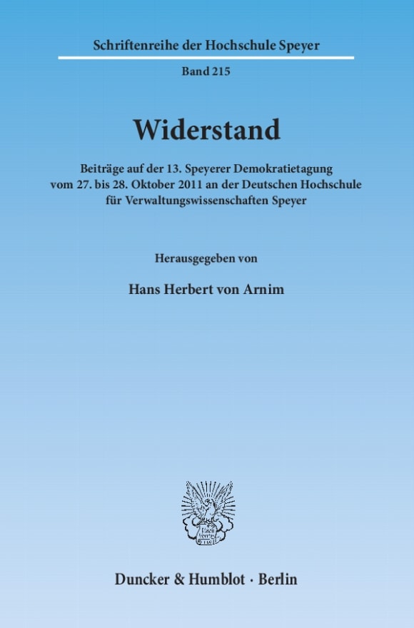 Cover Widerstand