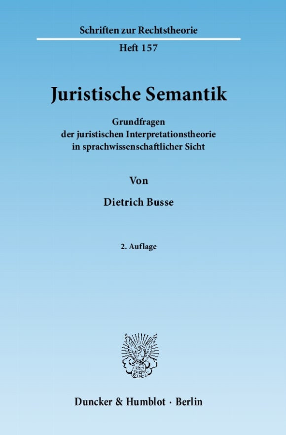 Cover Juristische Semantik