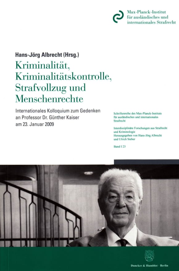 Cover Kriminalität, Kriminalitätskontrolle, Strafvollzug und Menschenrechte