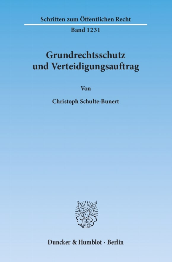 Cover Grundrechtsschutz und Verteidigungsauftrag