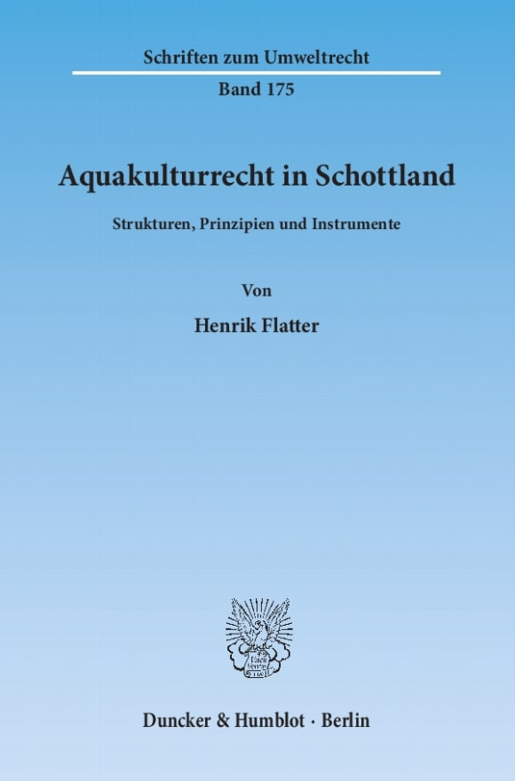 Cover Aquakulturrecht in Schottland