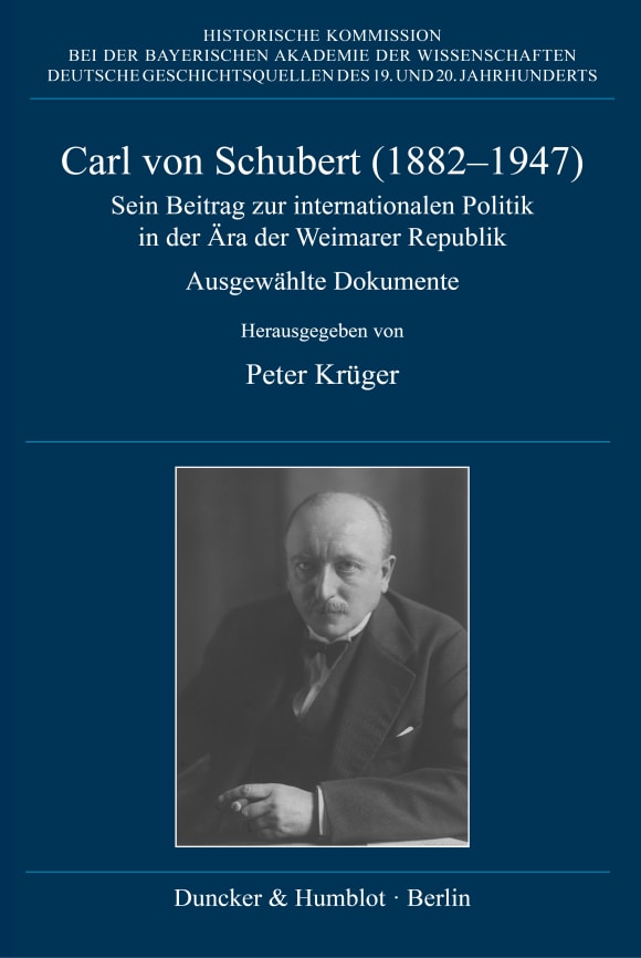 Cover Carl von Schubert (1882–1947)