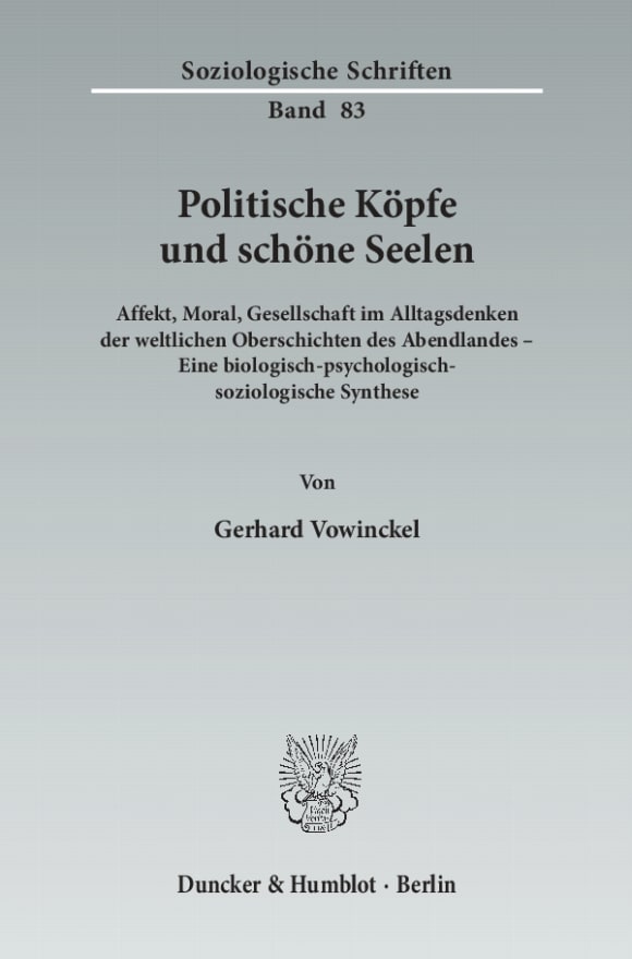 Cover Politische Köpfe und schöne Seelen